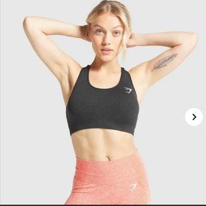 Gymshark Vital Seamless Sports Bra - Black Marl